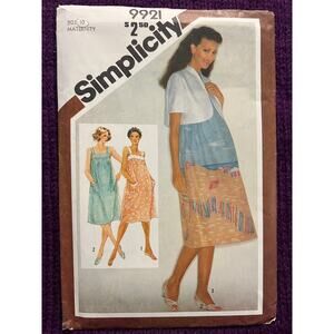 Simplicity 9921 pattern maternity dress jacket size 10